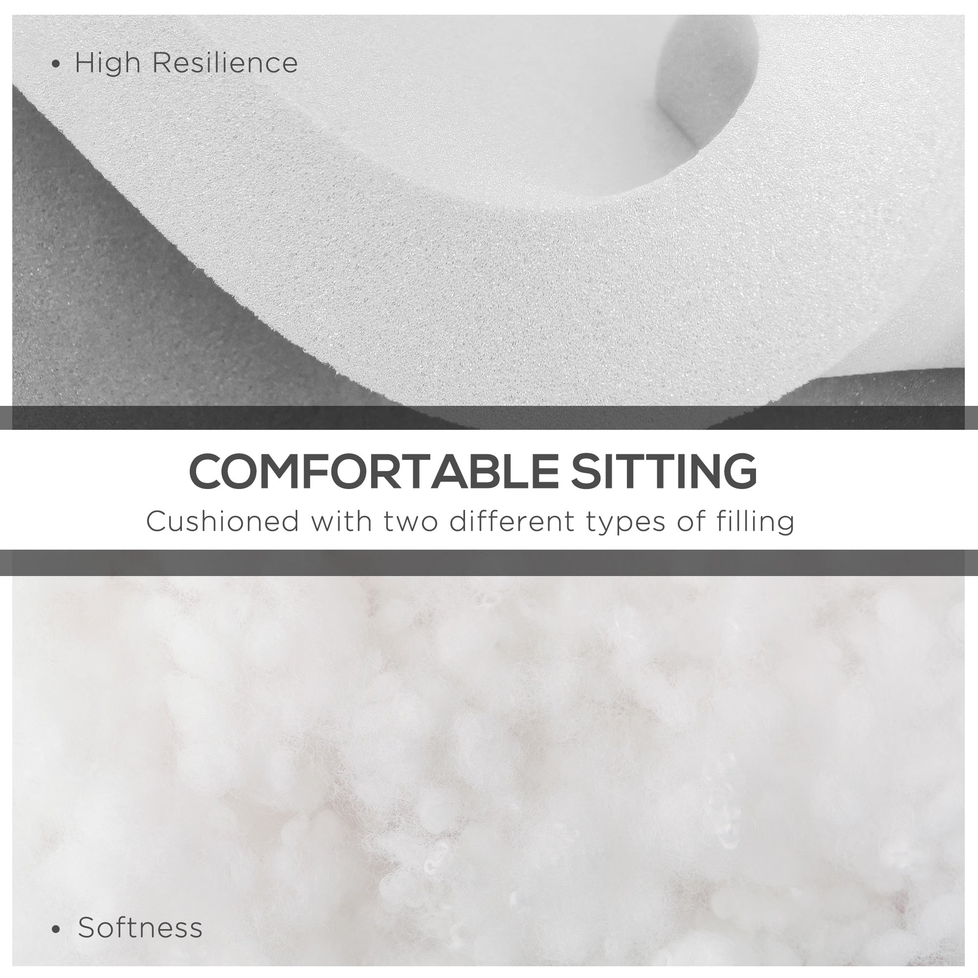 Outsunny Set of 14 Dining Set Cushions - Grey