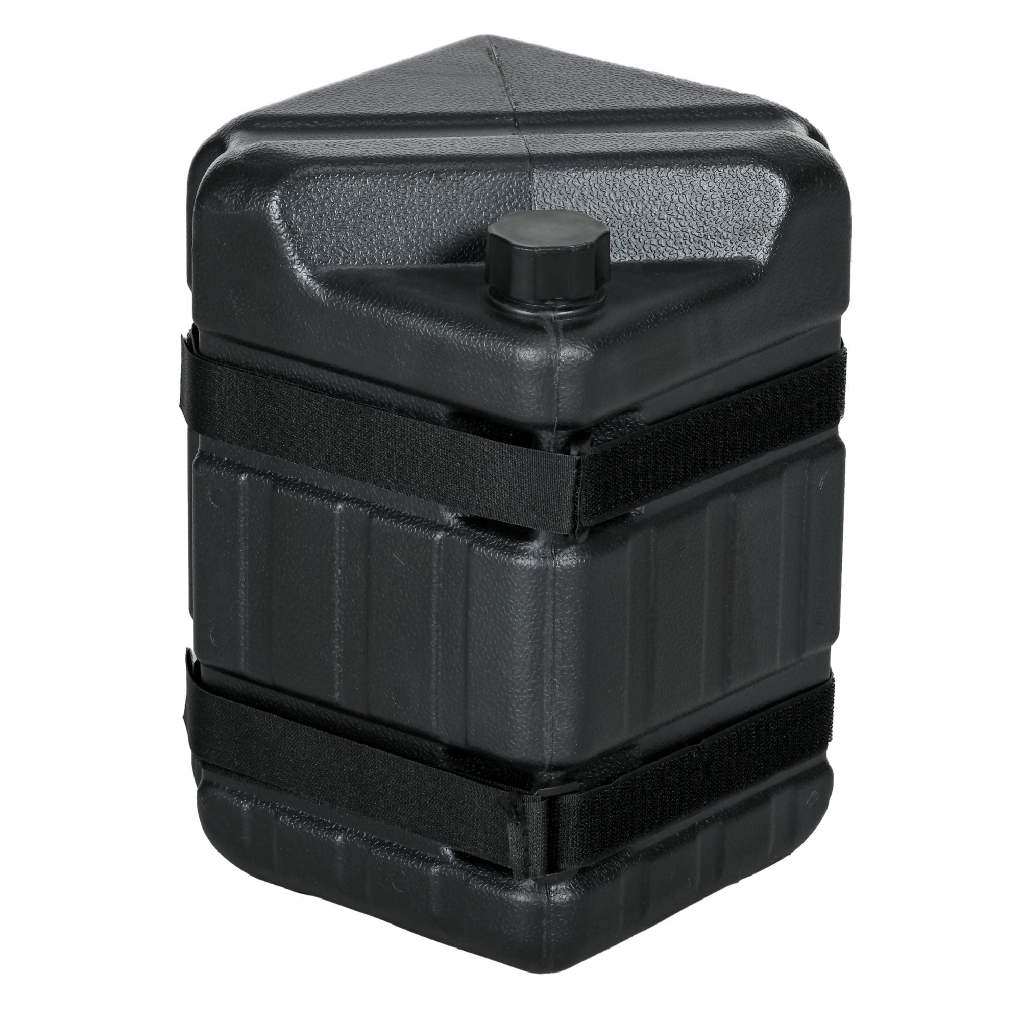 Outsunny HDPE Gazebo Weights Set of 4, Water or Sand Filled Weights for Gazebo Legs, with Built-in Handles and Secure Straps