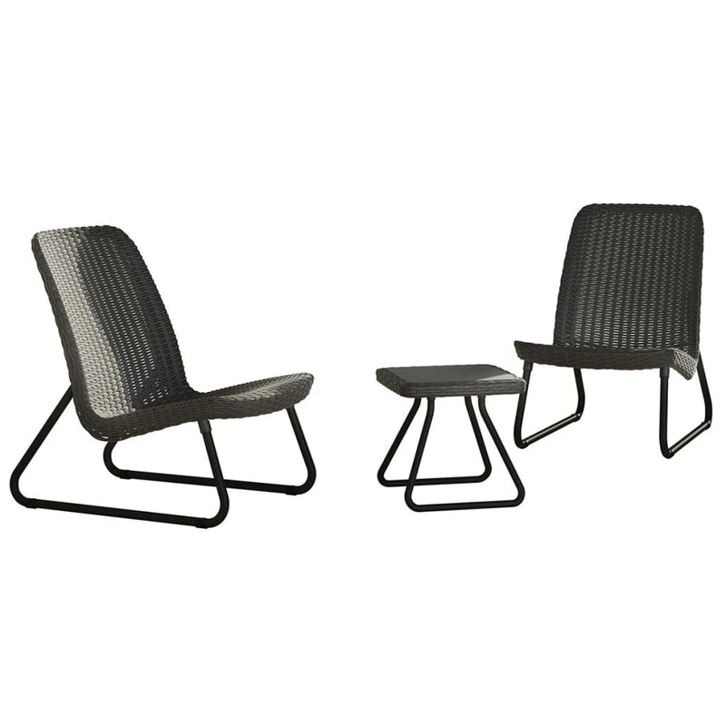 Keter Patio Furniture Set 3 Pieces Rio Graphite