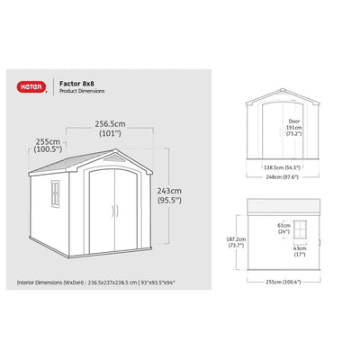 Keter Garden Shed Factor 66 Beige