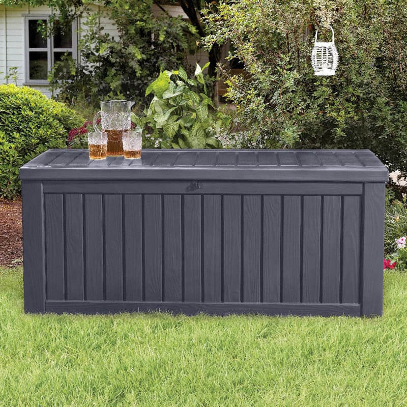 Keter Garden Storage Box Rockwood 570L Anthracite