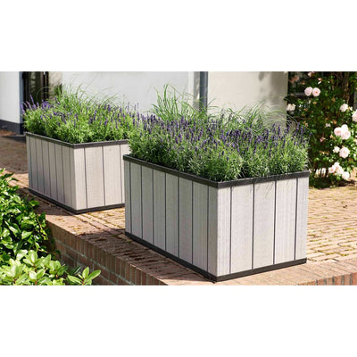 Keter Garden Planter Sequoia Medium Grey PP 240929