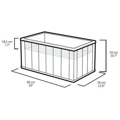 Keter Garden Planter Sequoia Medium Grey PP 240929