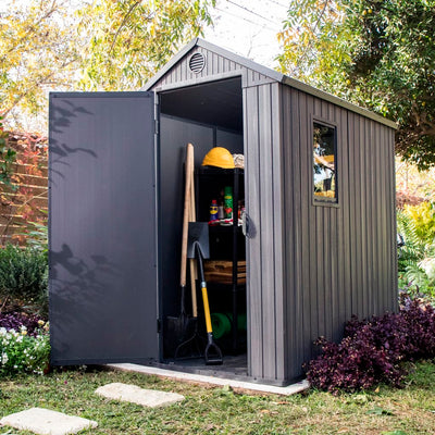 Keter Garden Shed Darwin 46 Grey Woodlook