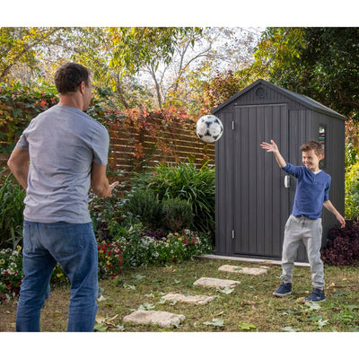 Keter Garden Shed Darwin 46 Grey Woodlook