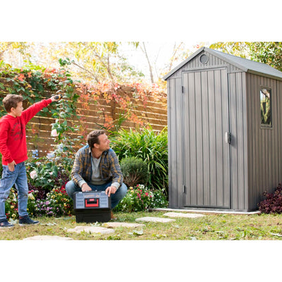 Keter Garden Shed Darwin 46 Grey Woodlook