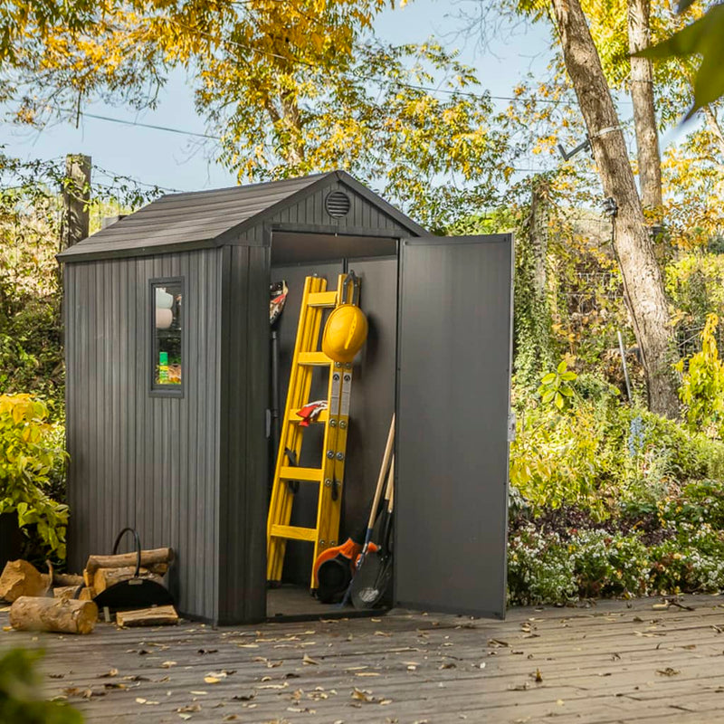 Keter Garden Shed Darwin 46 Grey Woodlook