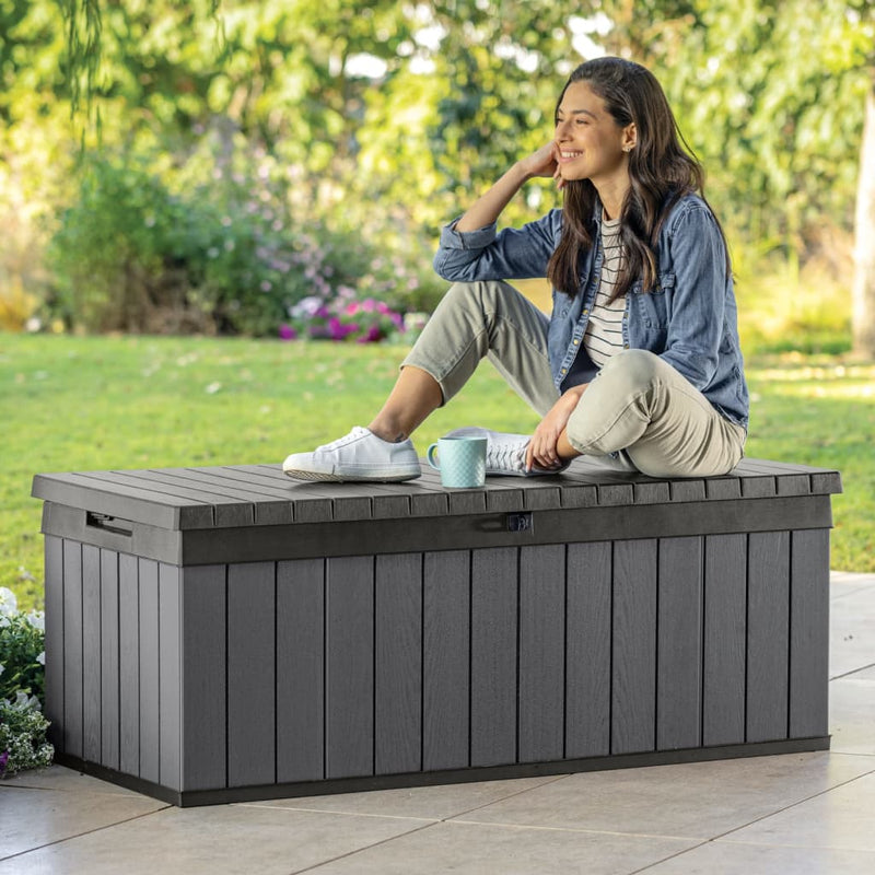 Keter Garden Storage Box Darwin 380 L Grey