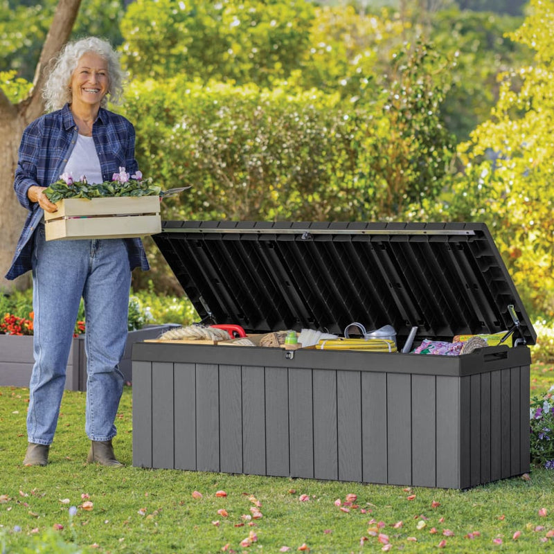 Keter Garden Storage Box Darwin 380 L Grey