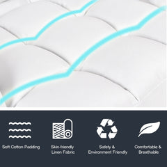 Adjustable Folding Floor Lazy Chair with Pillow-White