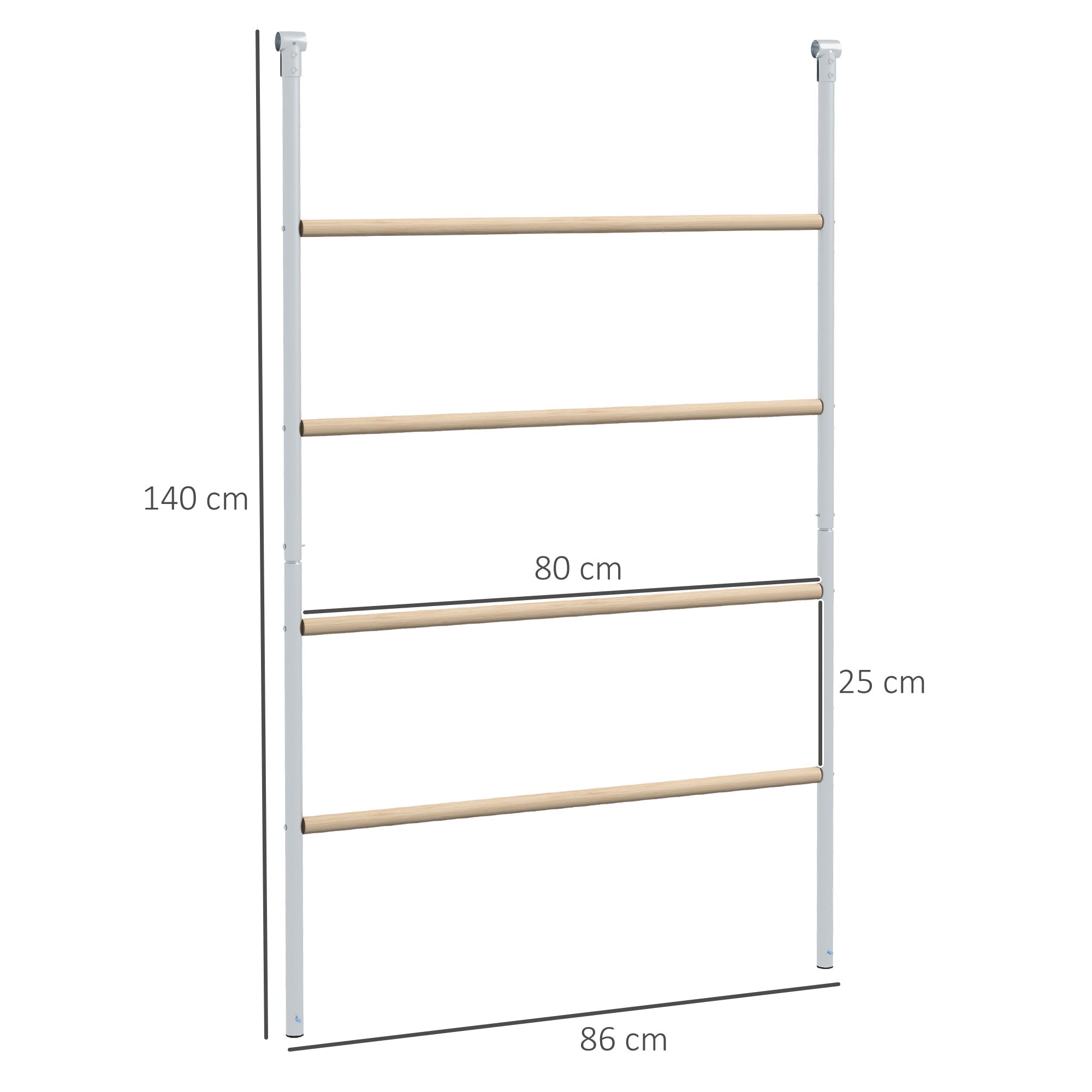 PawHut Chicken Perch for Coop, Wooden and Galvanised Steel Roosting Bar Jungle Gym, Chicken Roosting Ladder for Backyard Farm