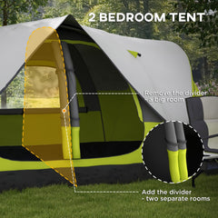 Outsunny Camping Tent in Yellow