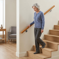 80 cm Stair Railing Indoor with Stainless Steel Wall Brackets