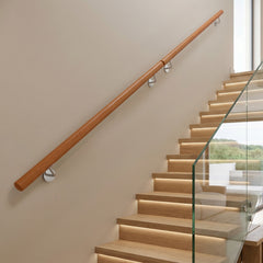 80 cm Stair Railing Indoor with Stainless Steel Wall Brackets