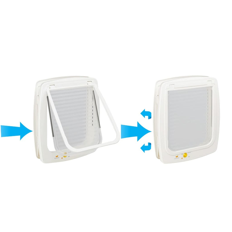 Ferplast 4-Way Manual Pet Flap Swing 15T White 72108011