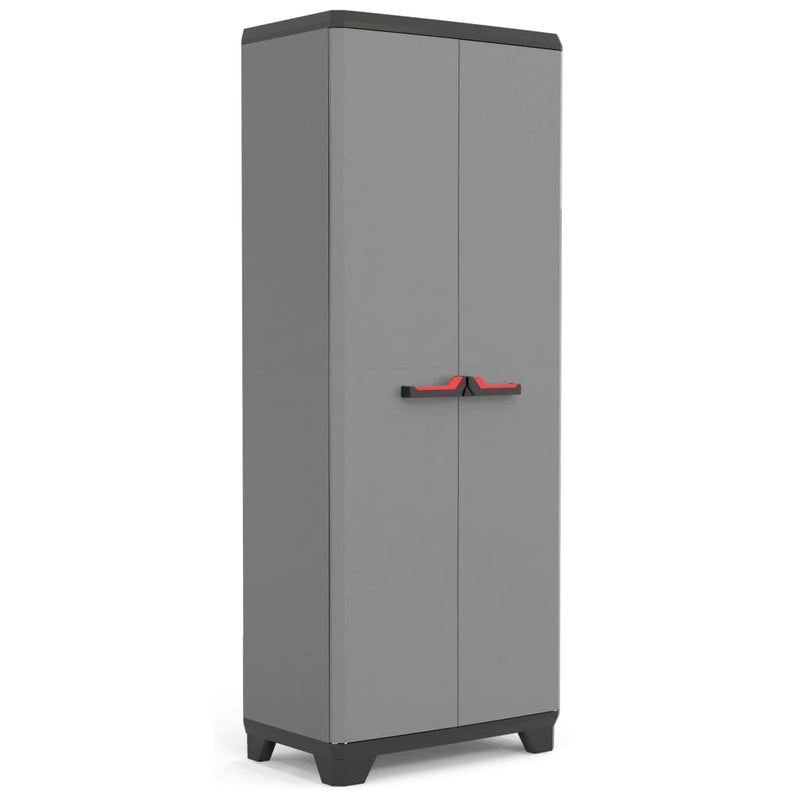 Keter Storage Cabinet with Shelves Stilo Grey and Black 173 cm