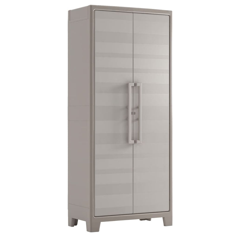 Keter Storage Cabinet with shelves Gulliver Beige and Brown 182 cm