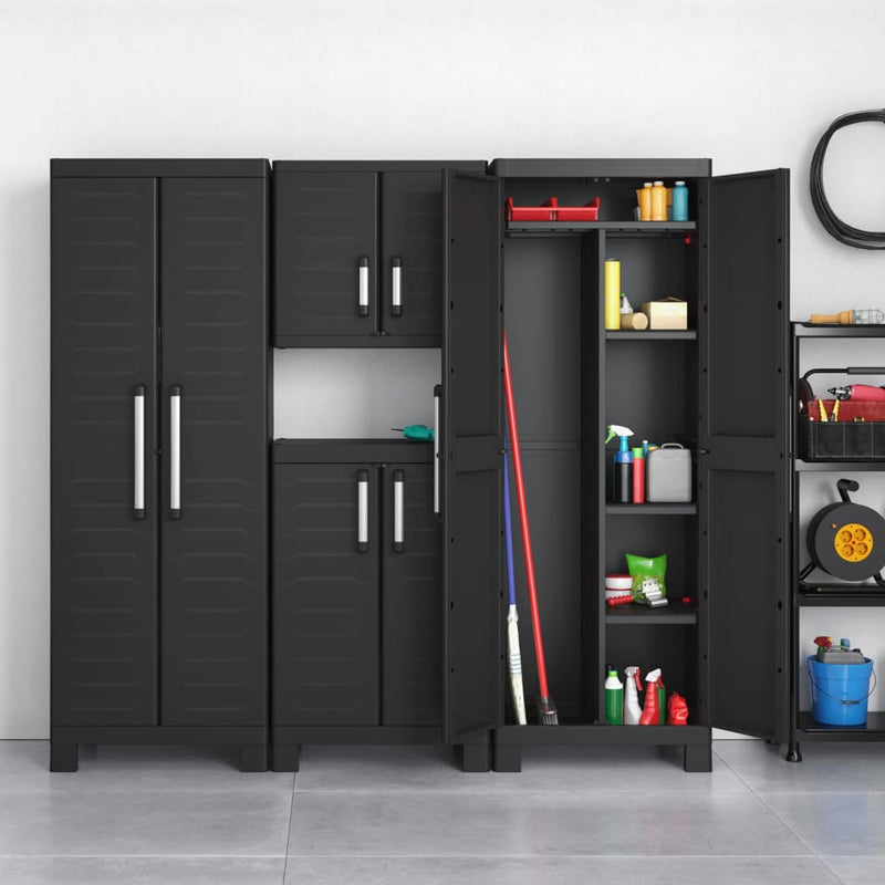 Keter Tall Storage Cabinet Detroit Black