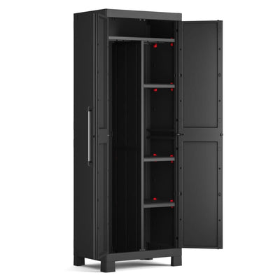 Keter Multipurpose Storage Cabinet Detroit Black