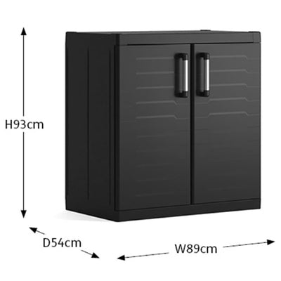 Keter Base Storage Cabinet Detroit XL Black