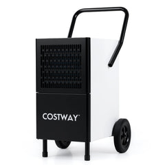 80L/Day Commercial Dehumidifier with Built-in Water Pump-Black