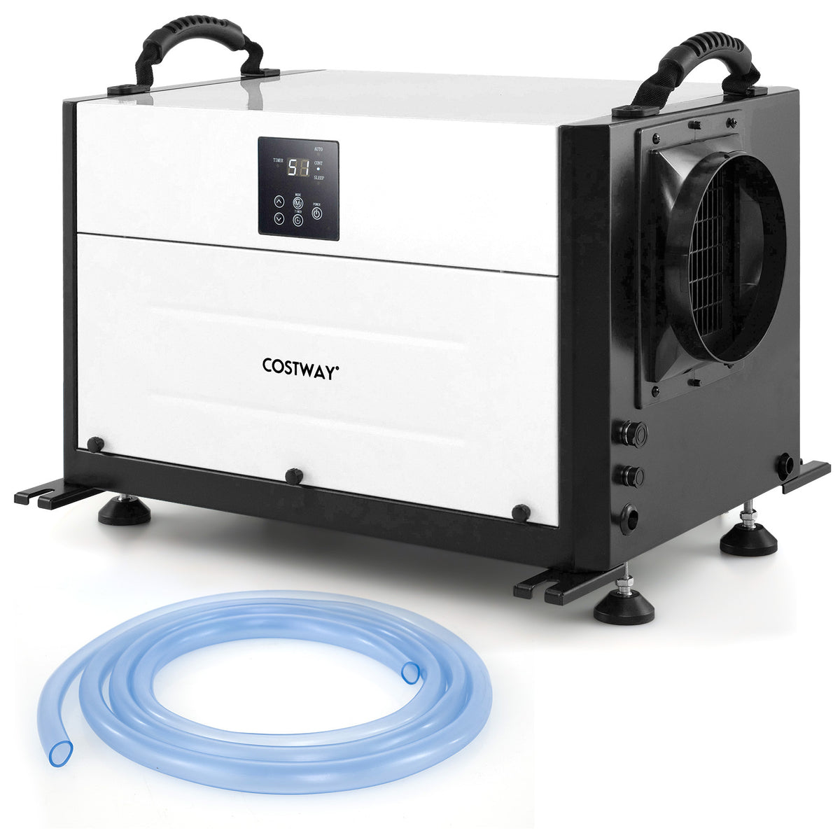 80L/Day Crawl Space Dehumidifier Commercial Dehumidifier with 3 Modes-Black