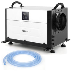 80L/Day Crawl Space Dehumidifier Commercial Dehumidifier with 3 Modes-Black