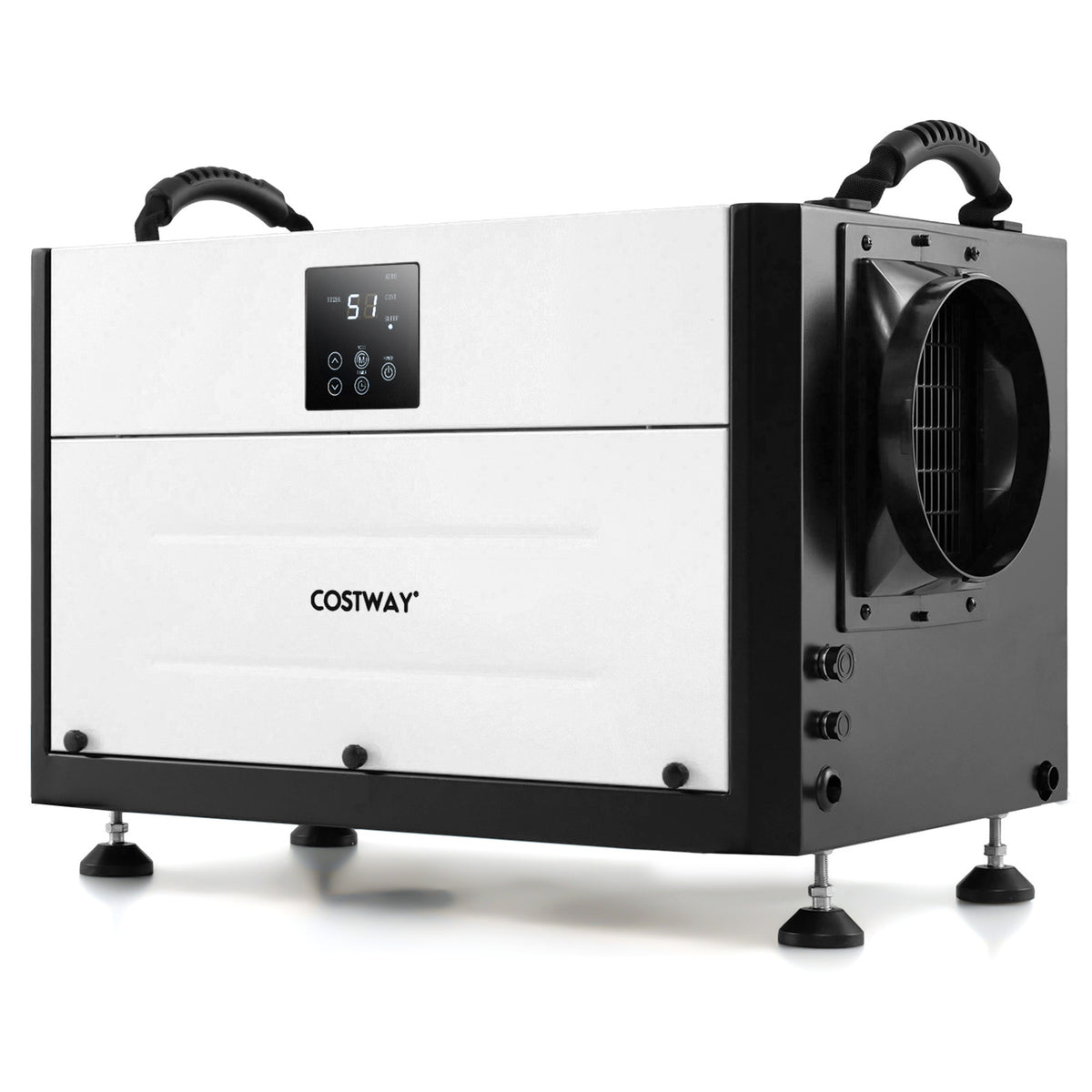 80L/Day Crawl Space Dehumidifier Commercial Dehumidifier with 3 Modes-Black