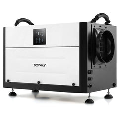 80L/Day Crawl Space Dehumidifier Commercial Dehumidifier with 3 Modes-Black