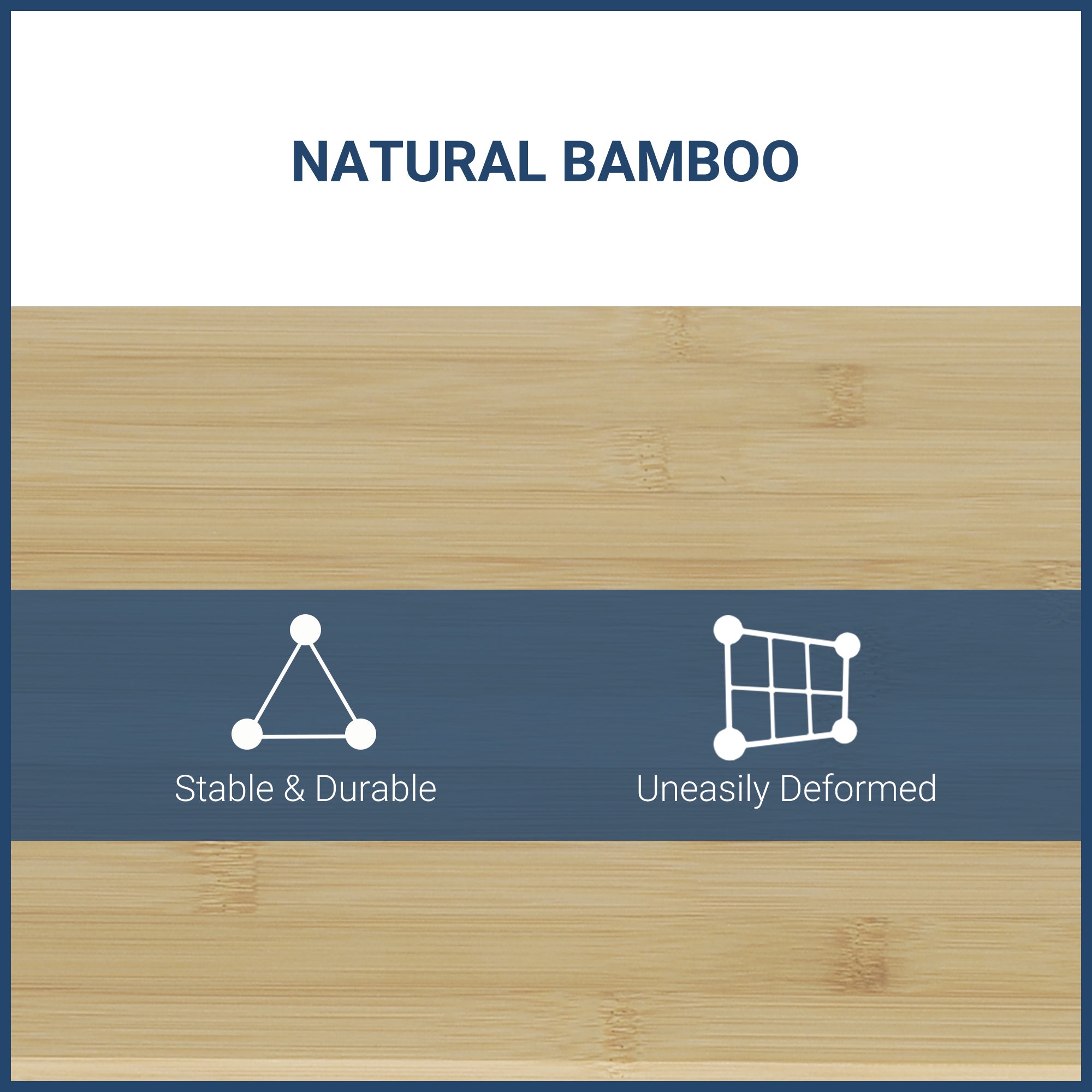 HOMCOM Monitor Riser Laptop PC Plinth Stand TV Computer Desktop Organiser W/ Drawer Bamboo