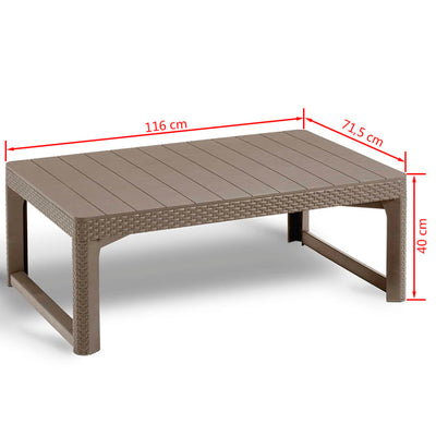 Keter Garden Table Lyon Cappuccino