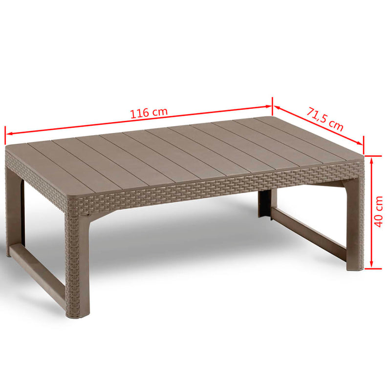 Keter Garden Table Lyon Cappuccino