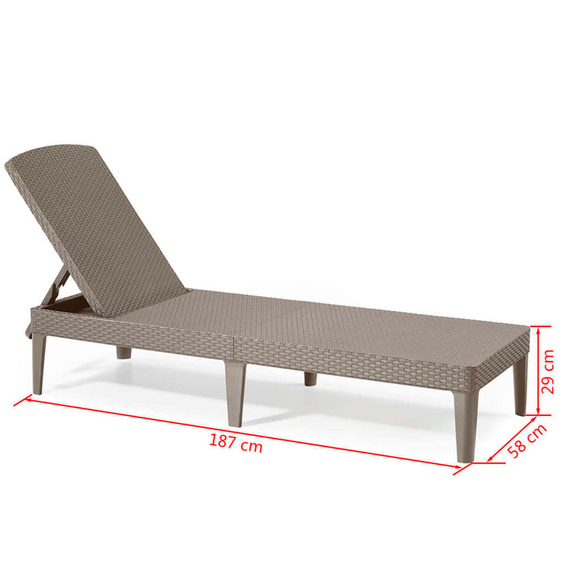 Keter Sunlounger Jaipur Cappuccino 235163