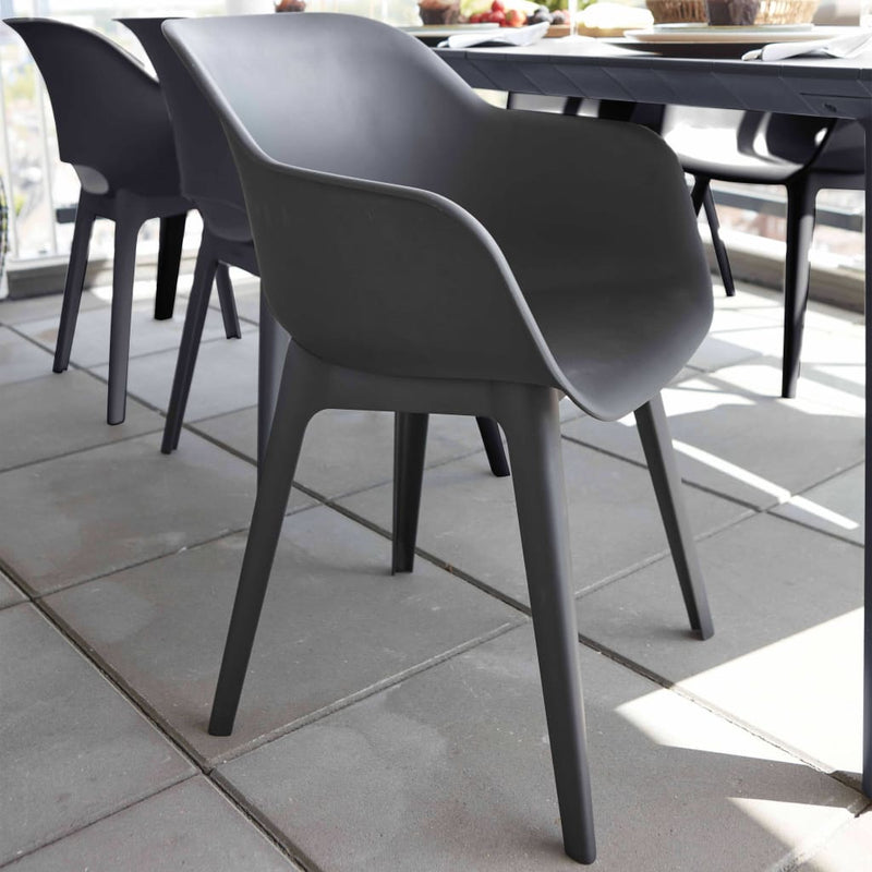 Keter Outdoor Chairs Akola 2 pcs Graphite