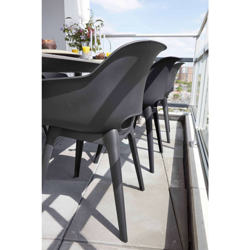 Keter Outdoor Chairs Akola 2 pcs Graphite