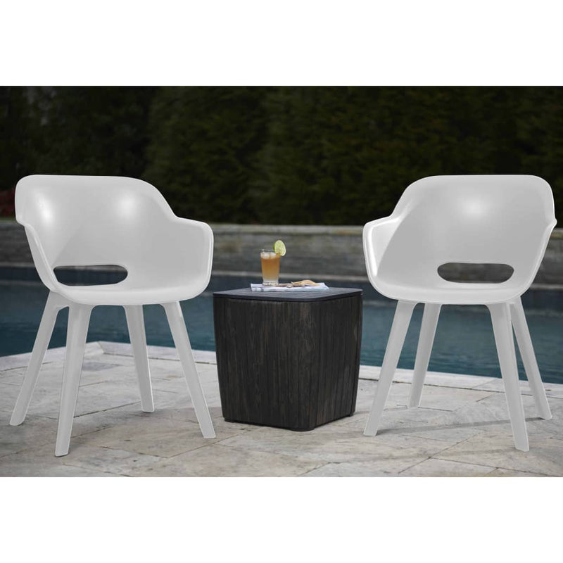 Keter Outdoor Chairs Akola 2 pcs White