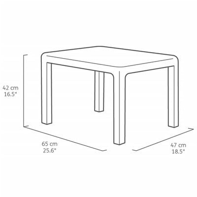 Keter Balcony Furniture Set Emily Graphite