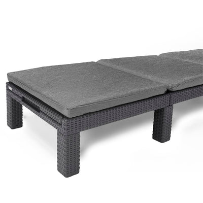 Keter Sunlounger with Cushion Daytona Graphite