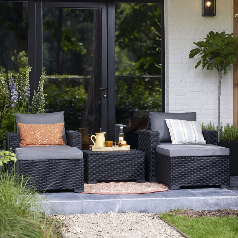 Allibert Outdoor Ottoman California Grey