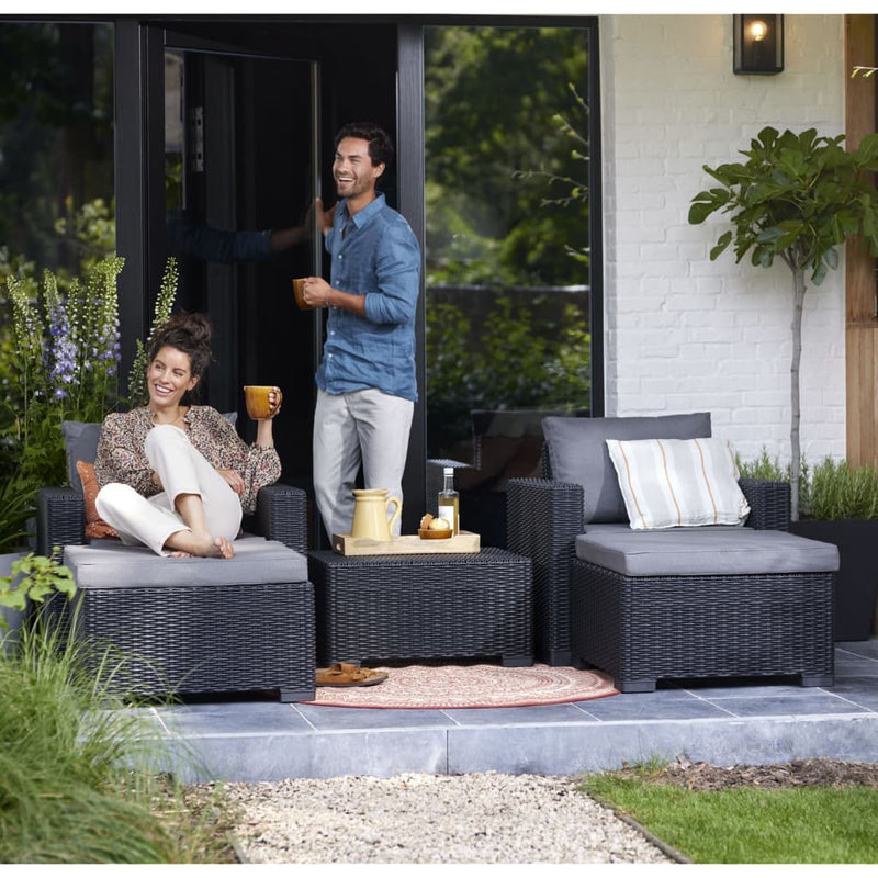 Allibert Outdoor Ottoman California Grey