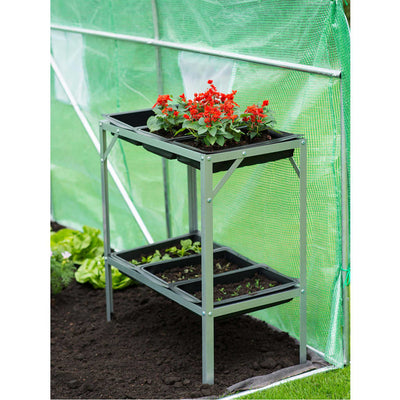 Nature Potting Table 77 x 40 x 77 cm Galvanised Steel