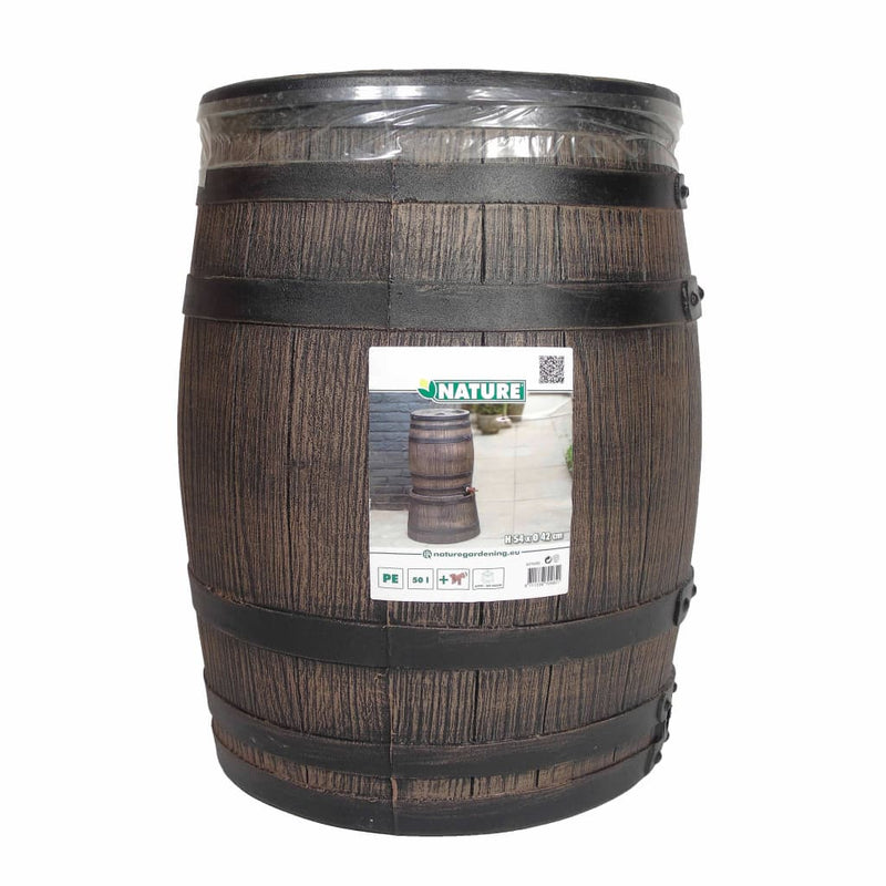 Nature Rainbutt With Wood Look 50L 38x49.5 cm Brown