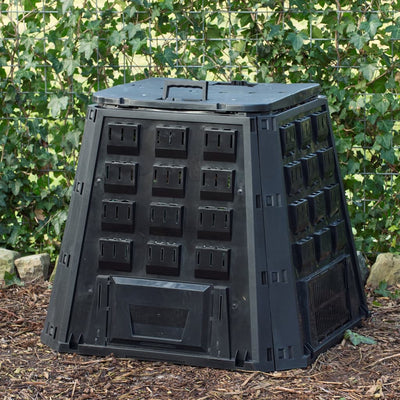 Nature Compost Bin Black 400 L 6071480