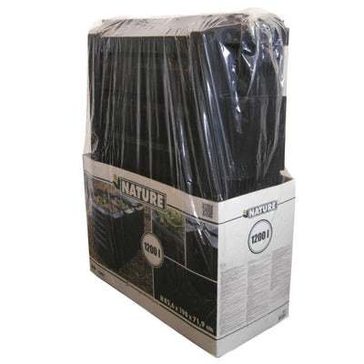 Nature Compost Bin Black 1200 L 6071483