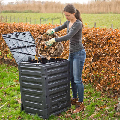 Nature Compost Bin 300 L Black