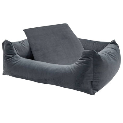 Madison Dog Bed Velvet 120x95x28 cm Grey