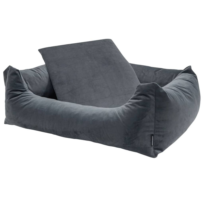 Madison Dog Bed Velvet 120x95x28 cm Grey