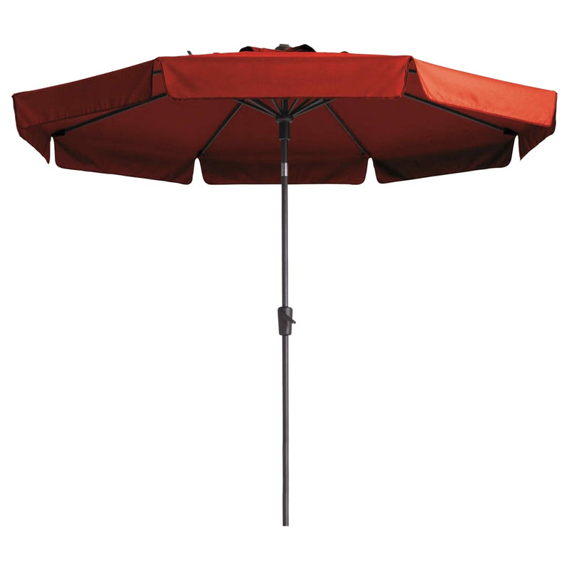 Madison Parasol Flores Luxe 300 cm Round Brick Red