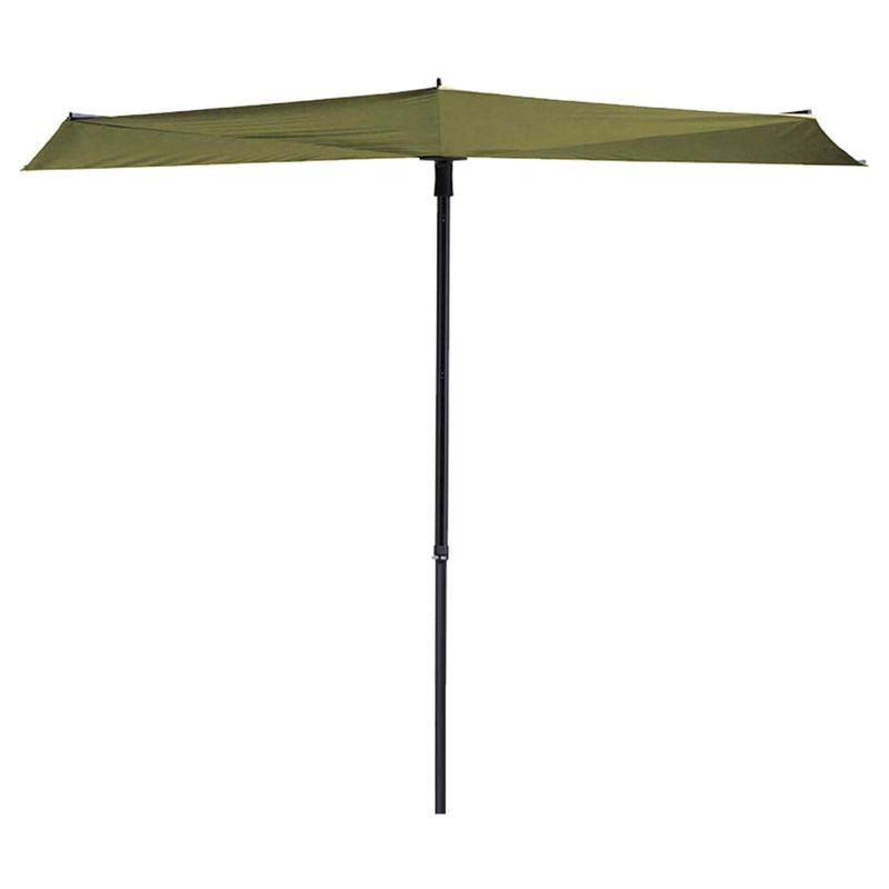 Madison Balcony Parasol Sun Wave 270x150 cm Sage Green