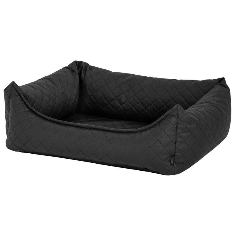 Madison Dog Bed Skai Check 120x95x28 cm Grey